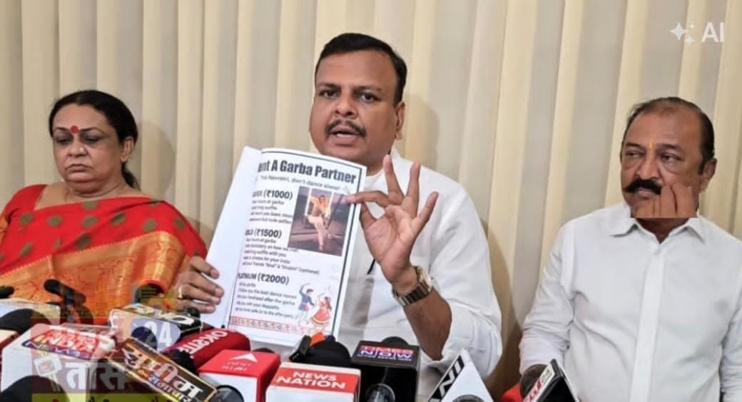 ‘रेंट ए गरबा पार्टनर’ विज्ञापन पर सवाल, संजय उपाध्याय ने पुलिस जांच की मांग की