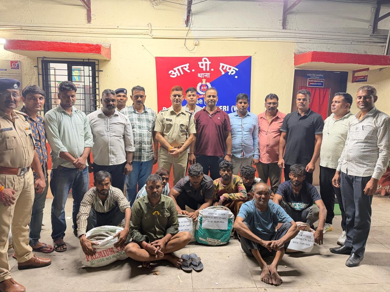 अंधेरी में रेल संपत्ति चोरी का खुलासा, 3.55 लाख रुपये के कॉपर वायर बरामद